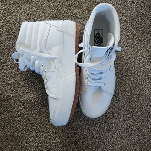 Vans platform hi-tops stack